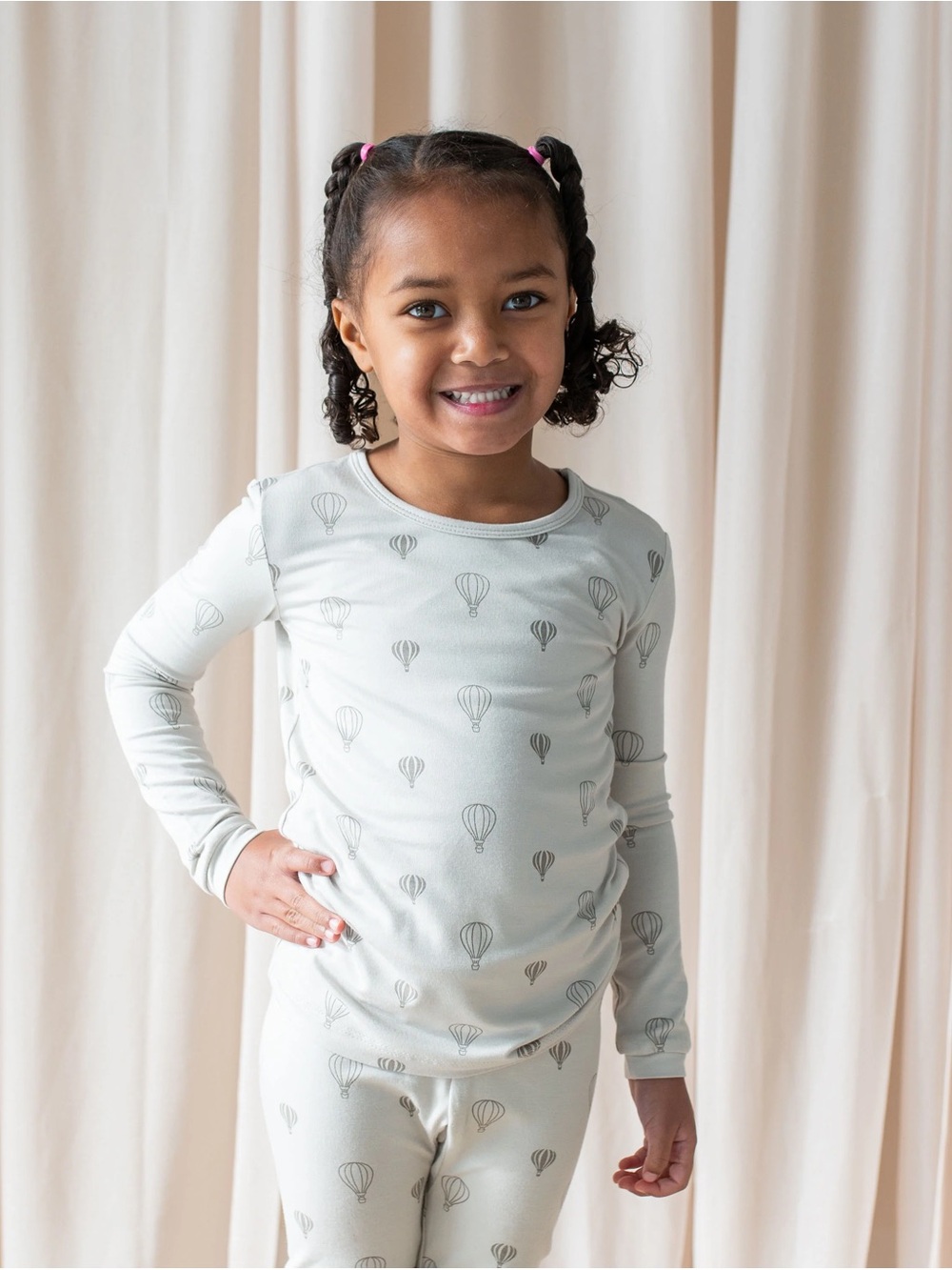 Kyte BABY Long Sleeve Pajamas in Hot Air Balloon NWT